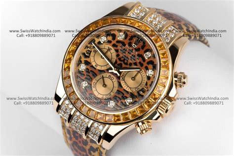 rolex leopard daytona replica|rolex daytona leopard price.